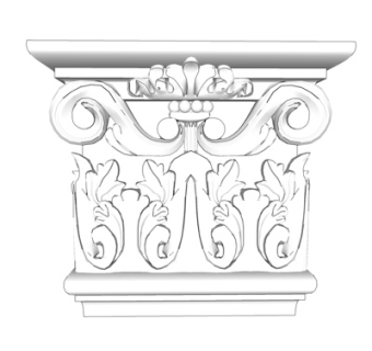 欧式石膏雕花su模型