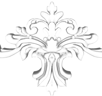 欧式石膏雕花su模型