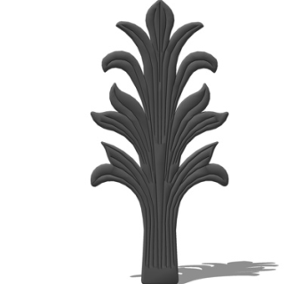 欧式铁艺雕花su模型