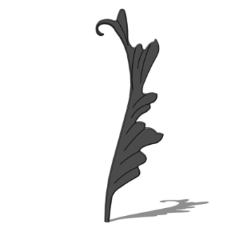 欧式铁艺雕花su模型