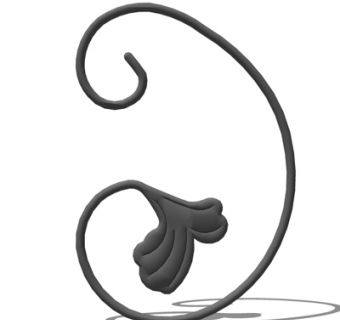 欧式铁艺雕花su模型