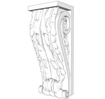 欧式石膏雕花su模型