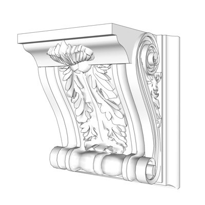 欧式石膏雕花su模型