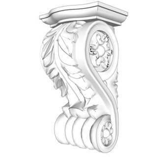 欧式石膏雕花su模型