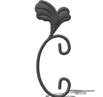 欧式铁艺雕花su模型