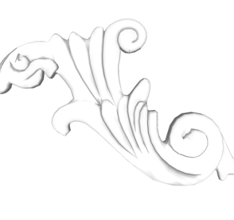 欧式石膏雕花su模型