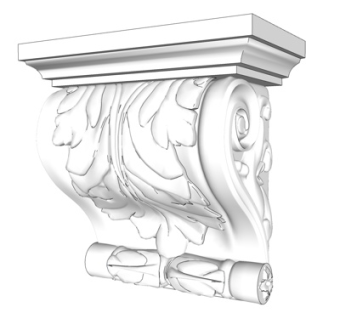 欧式石膏雕花su模型
