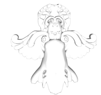 欧式天使雕花su模型