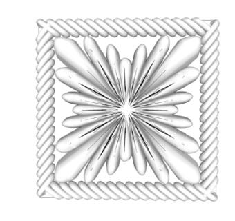 欧式石膏雕花su模型