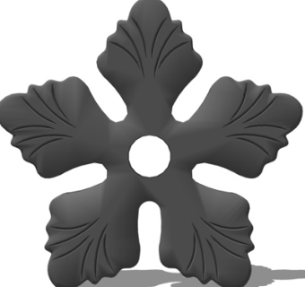 欧式铁艺雕花su模型