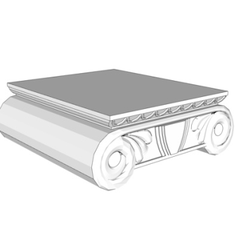 欧式石膏雕花su模型