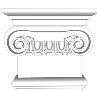 欧式石膏雕花su模型