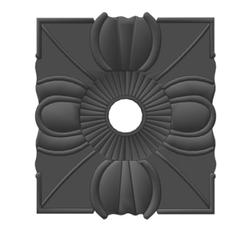 欧式铁艺雕花su模型