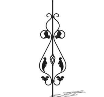 欧式铁艺护栏su模型