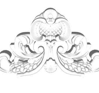 欧式石膏雕花su模型