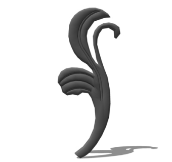 欧式铁艺雕花su模型