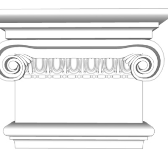 欧式石膏雕花su模型