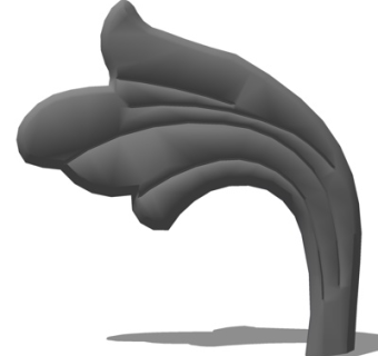 欧式铁艺雕花su模型