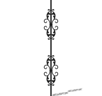 欧式铁艺护栏su模型