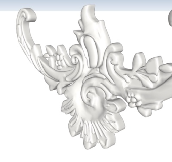 欧式石膏雕花su模型