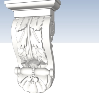 欧式石膏雕花su模型