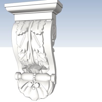 欧式石膏雕花su模型