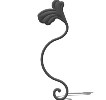 欧式铁艺雕花su模型