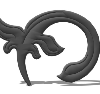 欧式铁艺雕花su模型