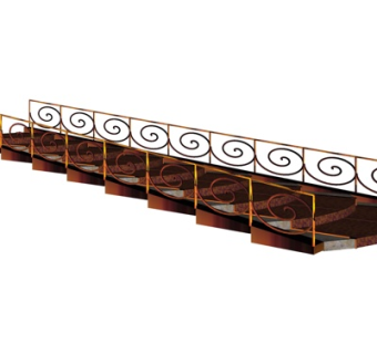 欧式楼梯su模型