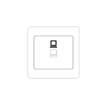 现代网线插座su模型