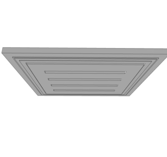 简欧石膏吊顶su模型