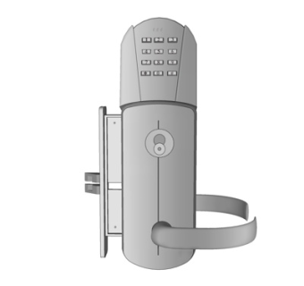 现代金属门把手su模型