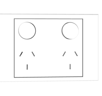 现代插座su模型