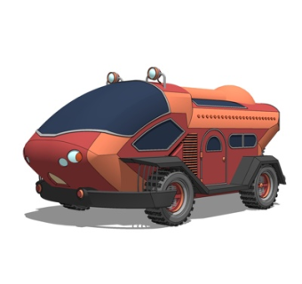 现代太空探索车su模型