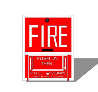 现代火警报警按钮su模型