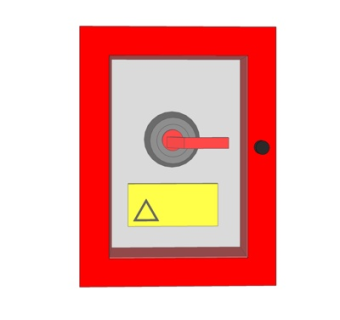 现代火警报警按钮su模型