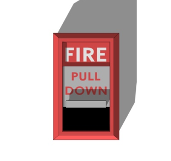 现代火警报警按钮su模型