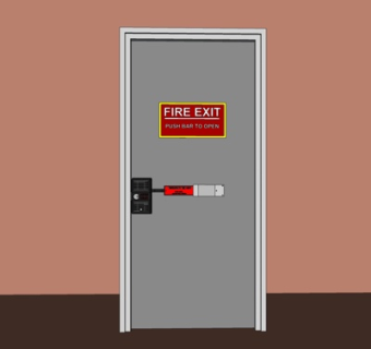 现代防火门su模型