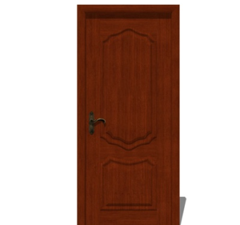 简欧平开门su模型