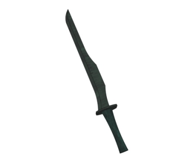 现代塑钢防身刀具su模型