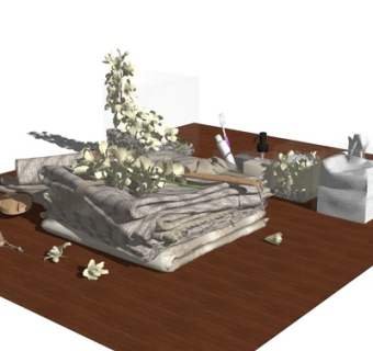 现代装饰品su模型