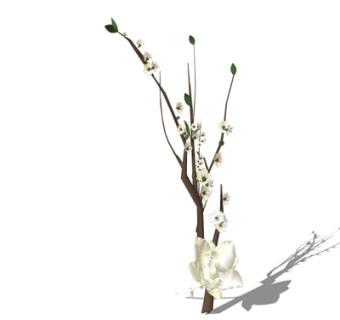 现代装饰品su模型