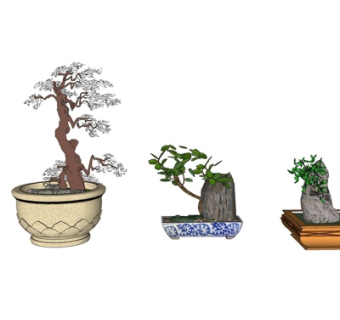 新中式装饰品su模型