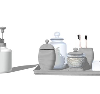 新中式装饰品su模型