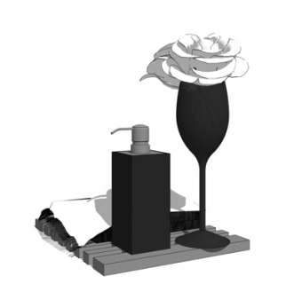 现代装饰品su模型