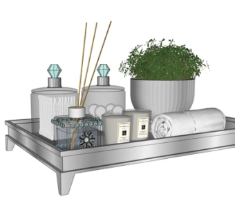 现代装饰品su模型