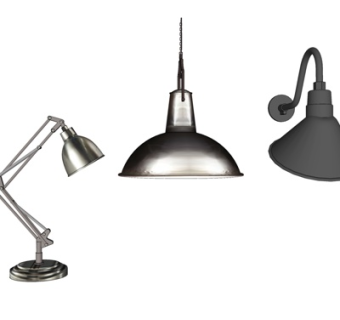 工业风壁灯us模型