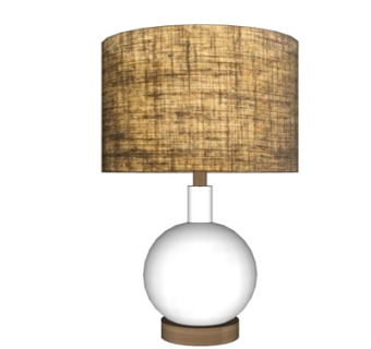 新中式台灯su模型