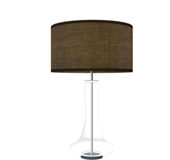 新中式台灯su模型