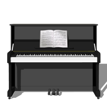 现代钢琴su模型